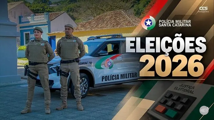 PMSC detalha plano de segurança para o primeiro turno das eleições de 2026