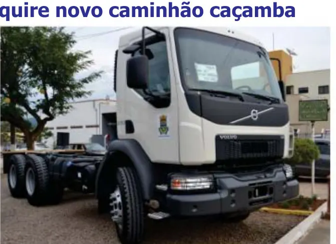 Administração adquire novo caminhão caçamba
