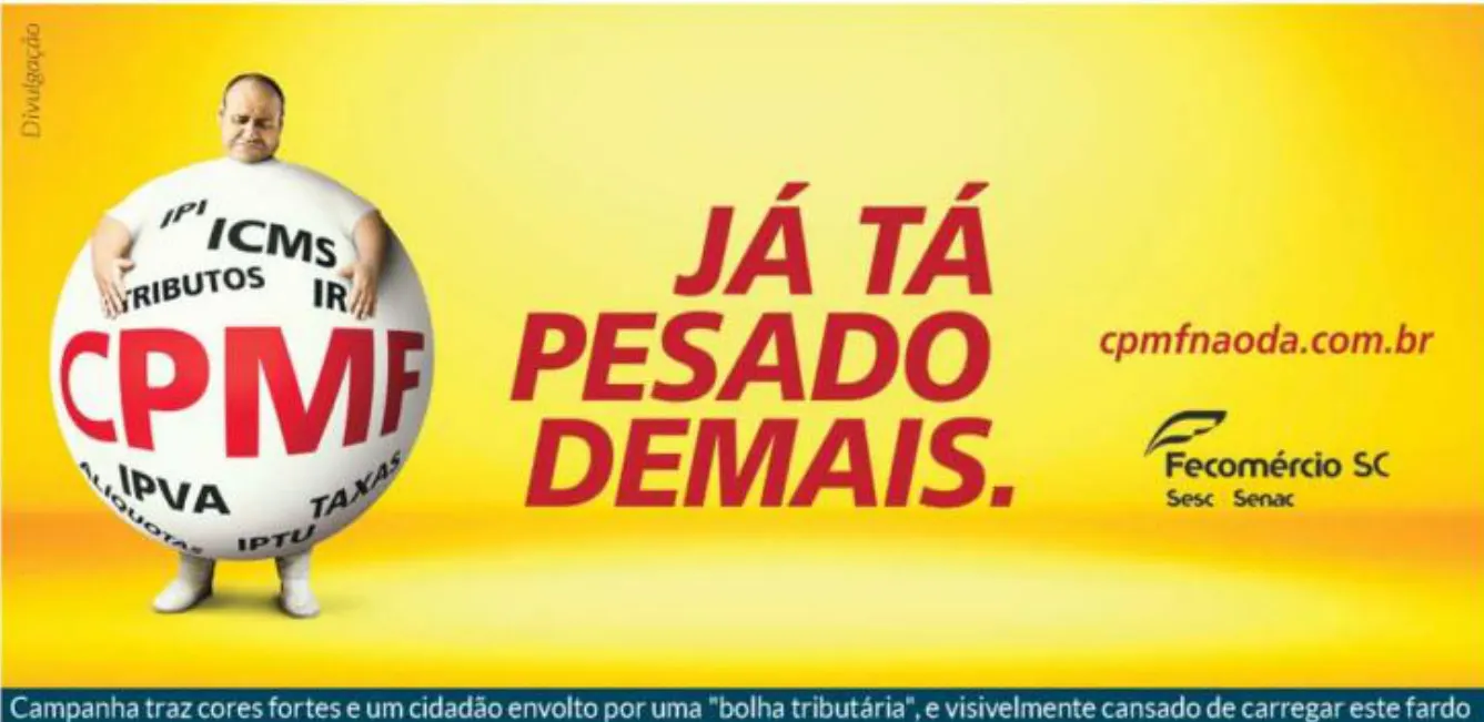 Fecomércio de Santa Catarina lança campanha contra a CPMF