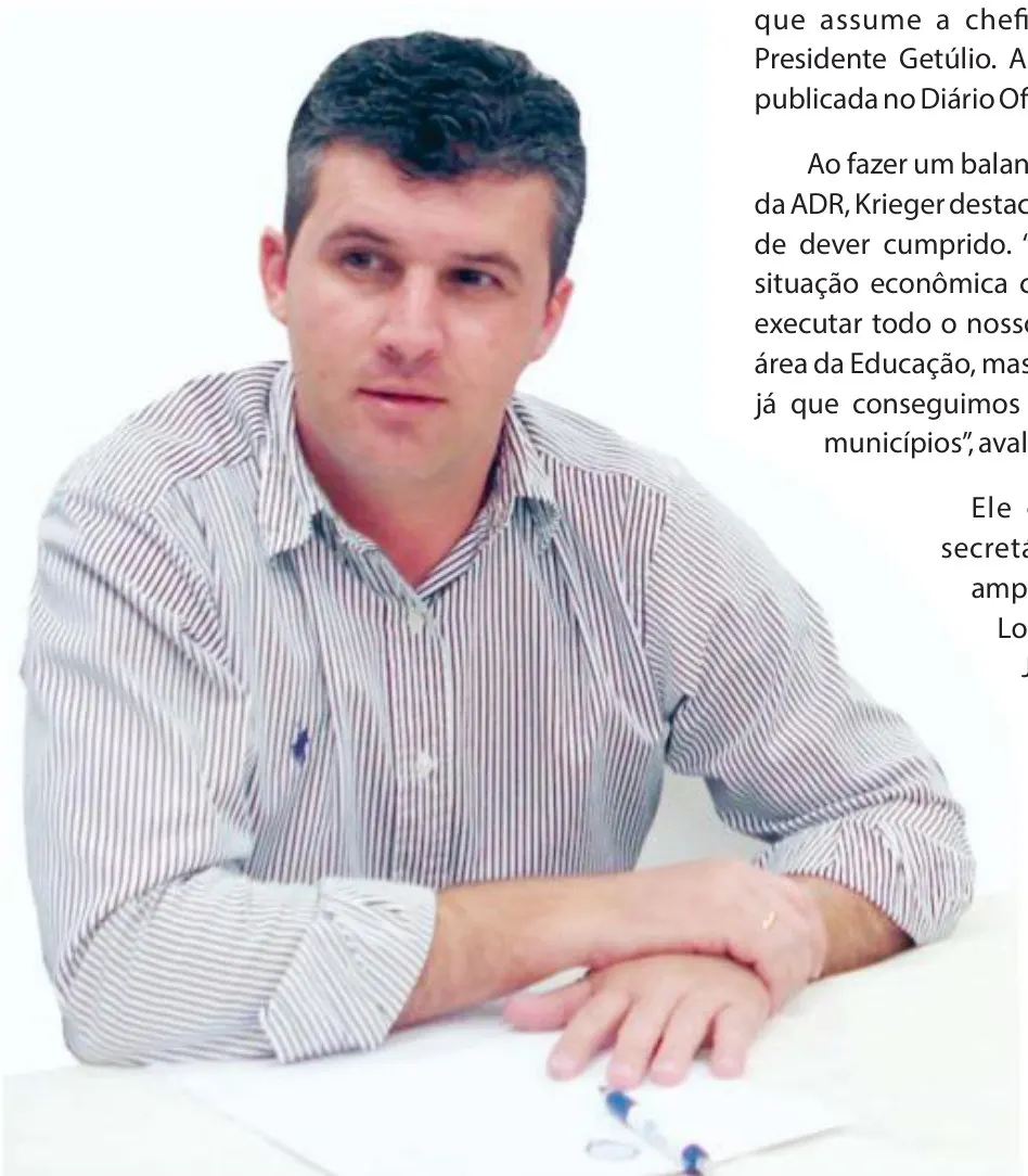 Jamir é o secretário da ADR Ibirama