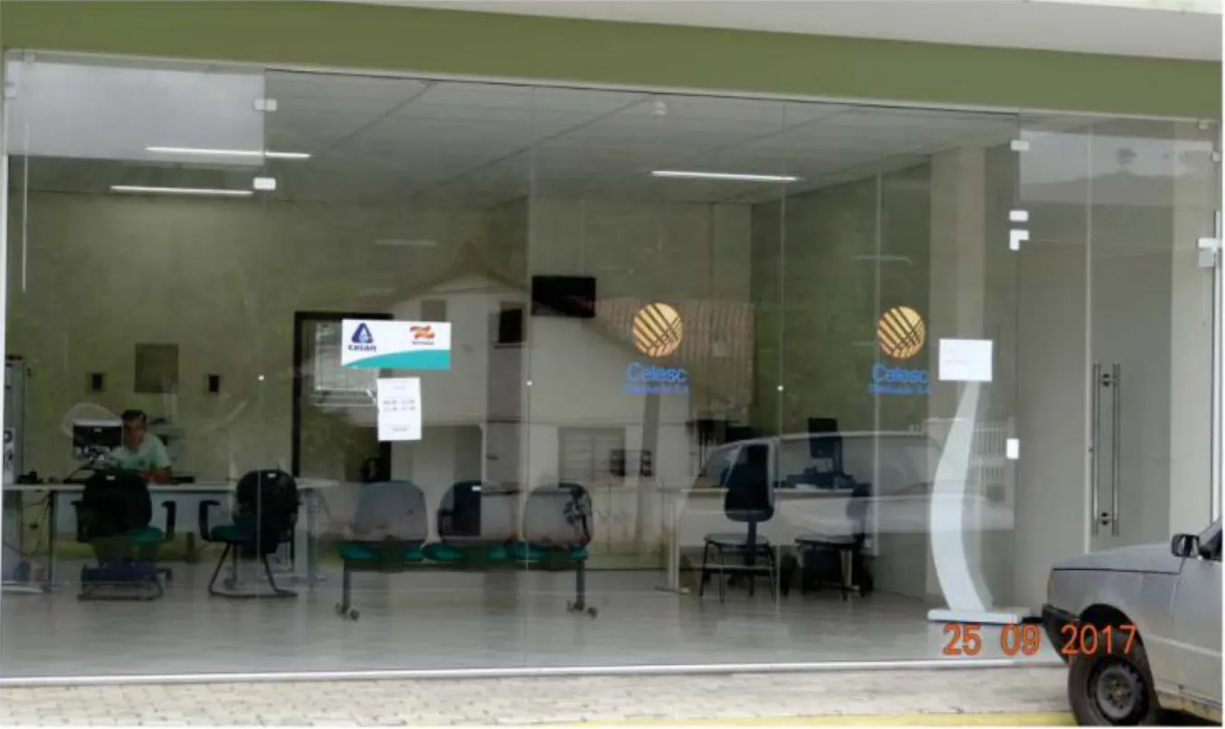 Posto de atendimento da Casan e Celesc em Rodeio
