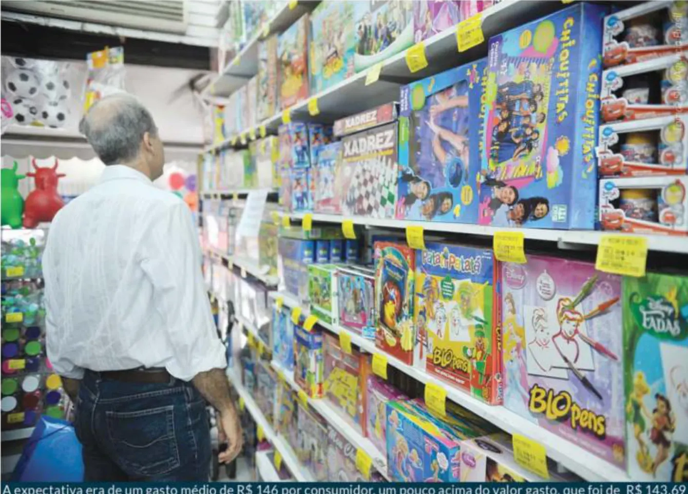 Os catarinenses compraram menos para o Dia da Criança