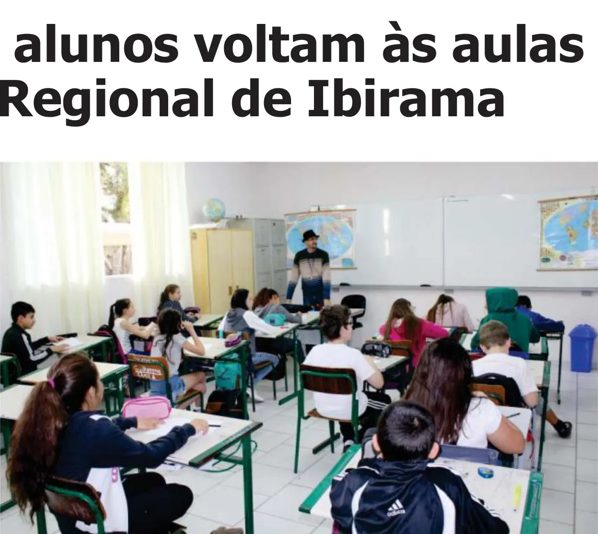 Mais de sete mil alunos voltam às aulas no dia 15 na Regional de Ibirama