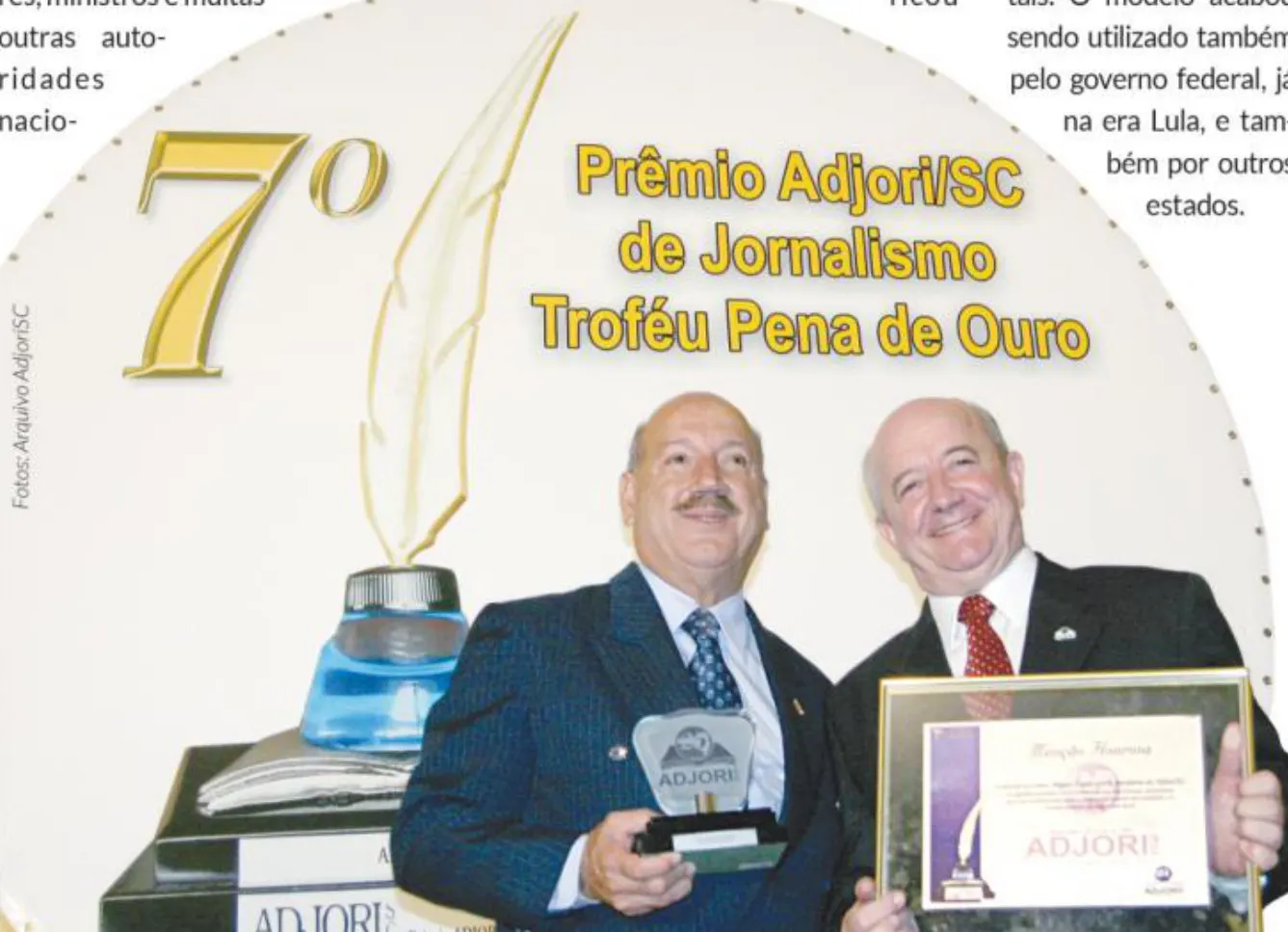 Prêmio Adjori de Jornalismo passará a se chamar Troféu Luiz Henrique da Silveira
