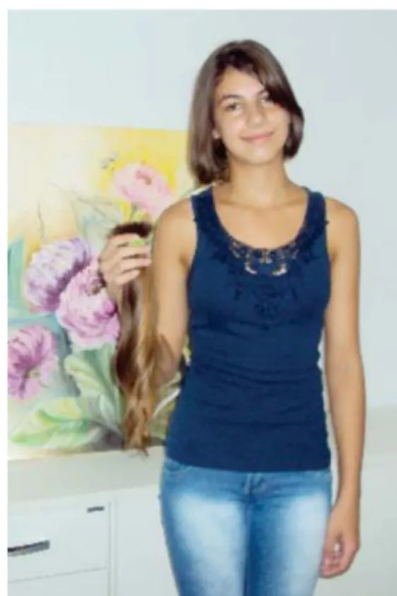 A linda menina Rafaela Vitória de Oliveira veio muito feliz e emocionada na…