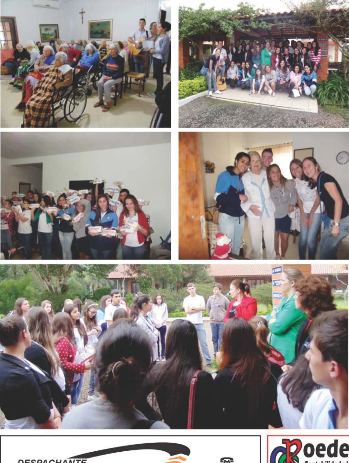 Estudantes de Apiúna visitam asilo em Rio do Sul