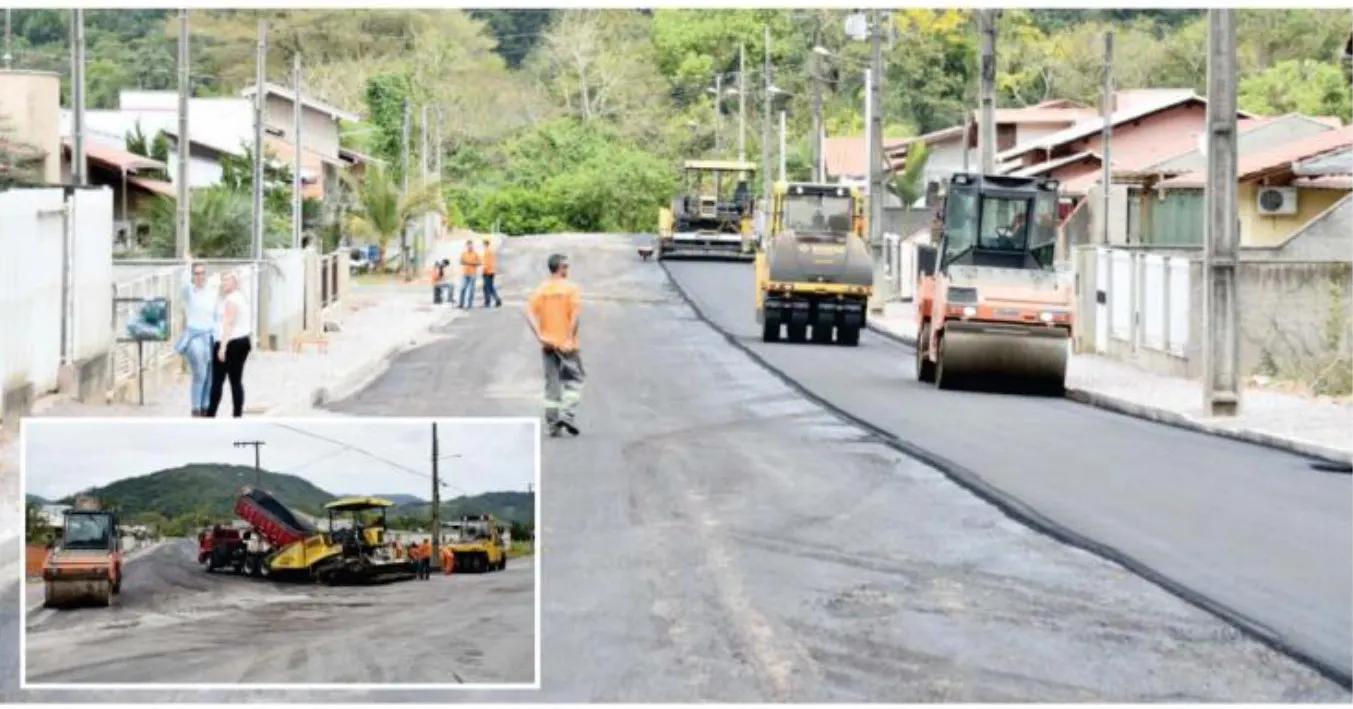 Rua Angelo Romagnani recebe pavimentação asfáltica