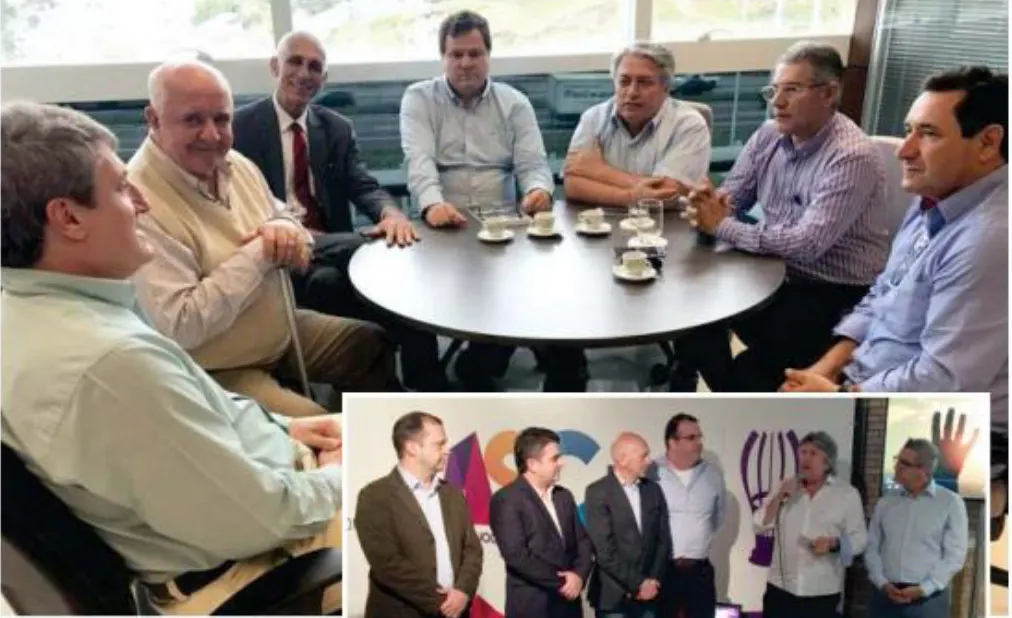 Diretoria executiva da Adjori/SC cumpre agenda em Florianópolis