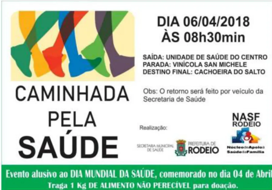 NASF promove caminhada pela saúde!