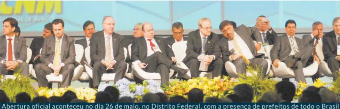 Catarinenses representados na Marcha dos Municípios, em Brasília