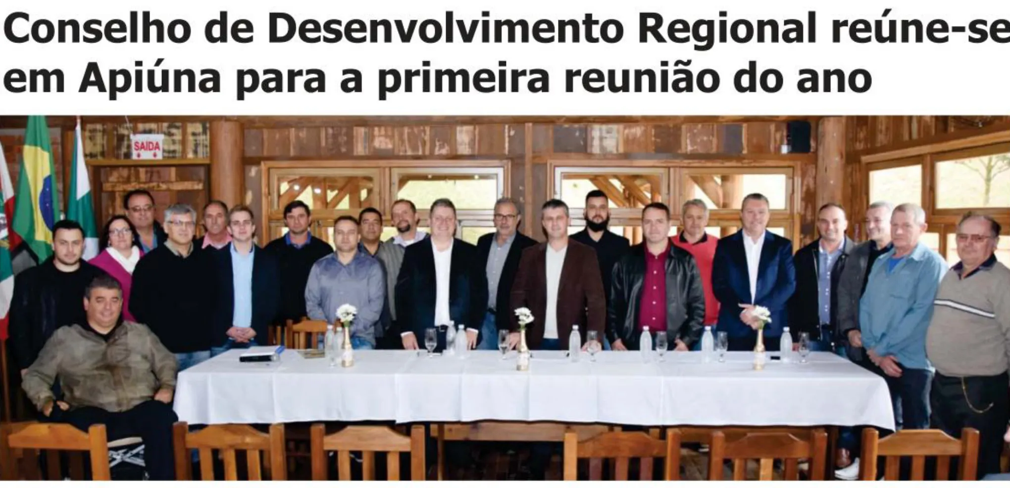 Conselho de Desenvolvimento Regional reúne-se em Apiúna para a primeira reunião do ano