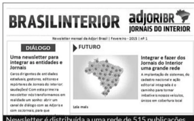 Newsletter para os Jornais do Interior do país inteiro