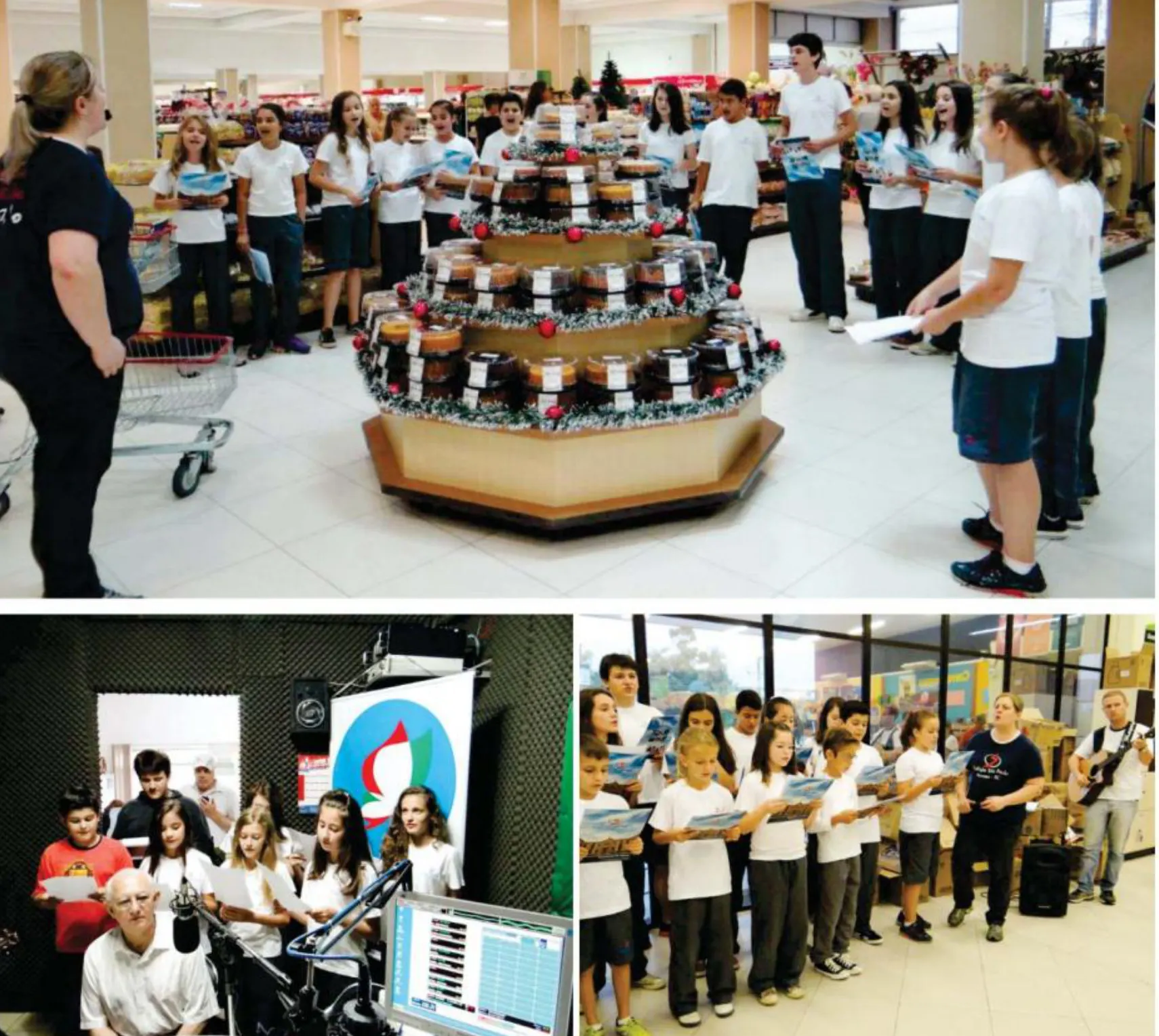 Grupo de canto realiza visitas natalinas