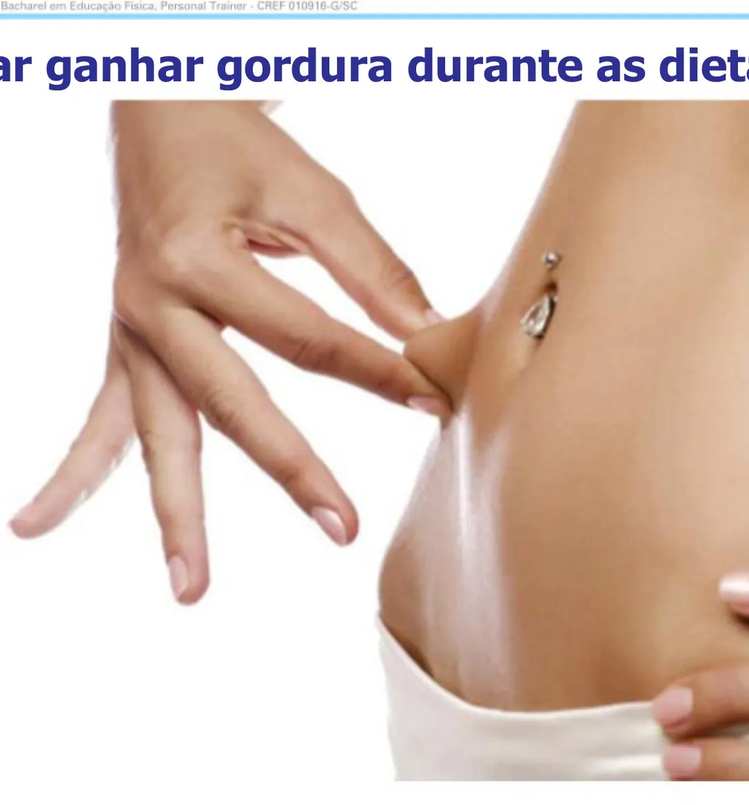 Como evitar ganhar gordura durante as dietas para hipertrofia