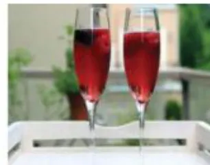 Drink com vinho (Kir)