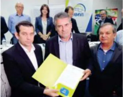Ammvi entrega Carta do Vale à Bancada Parlamentar Catarinense