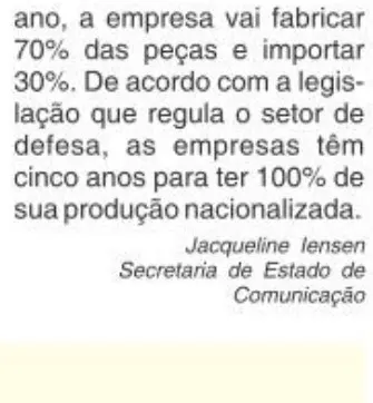 Pomerode terá fábrica de armas