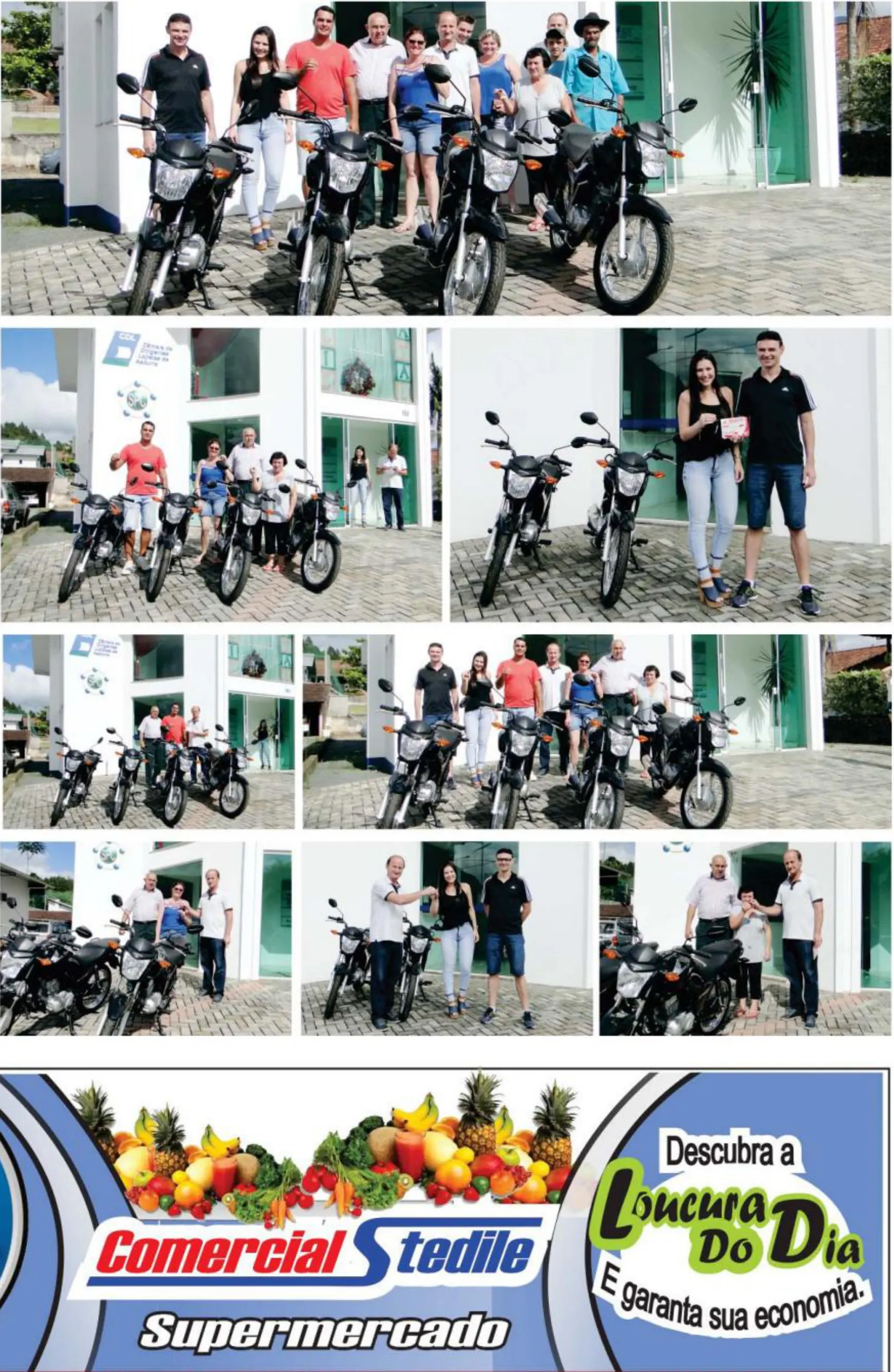 CDL entrega 4 motos Honda zero quilômetro