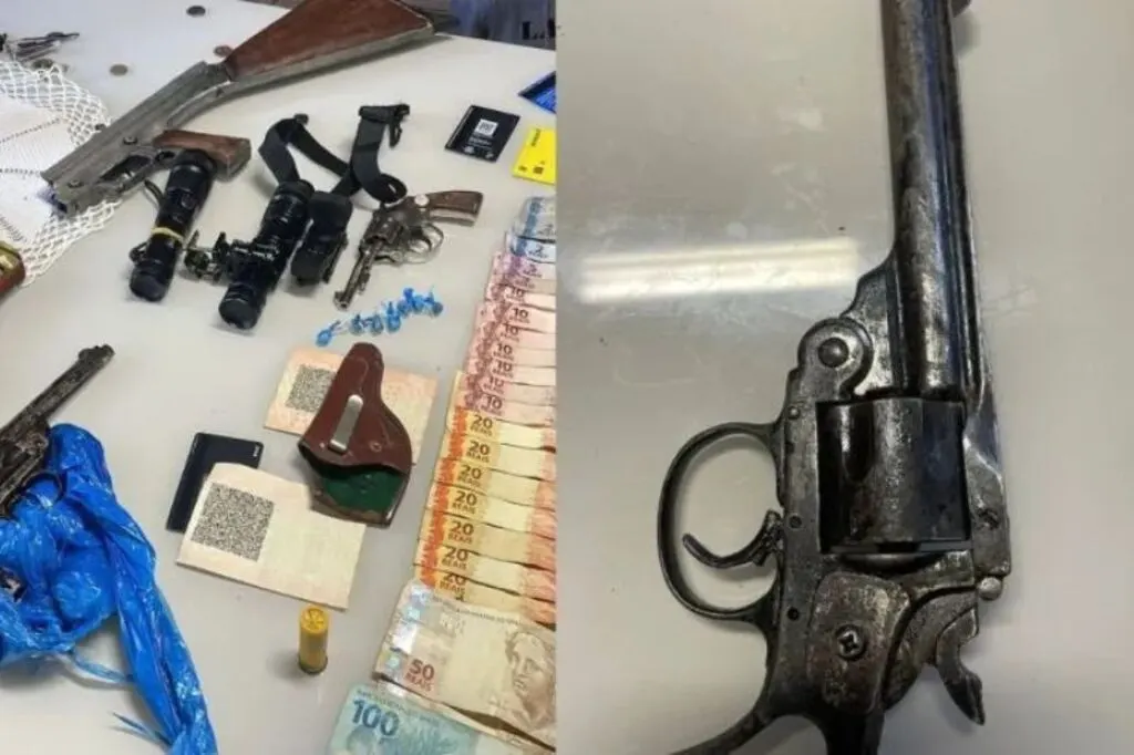 Casal é preso por tráfico e posse ilegal de armas em Apiúna