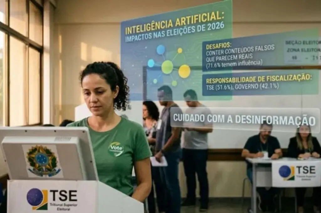 Maioria dos brasileiros usará inteligência artificial nas eleições de 2026 para pesquisar candidatos