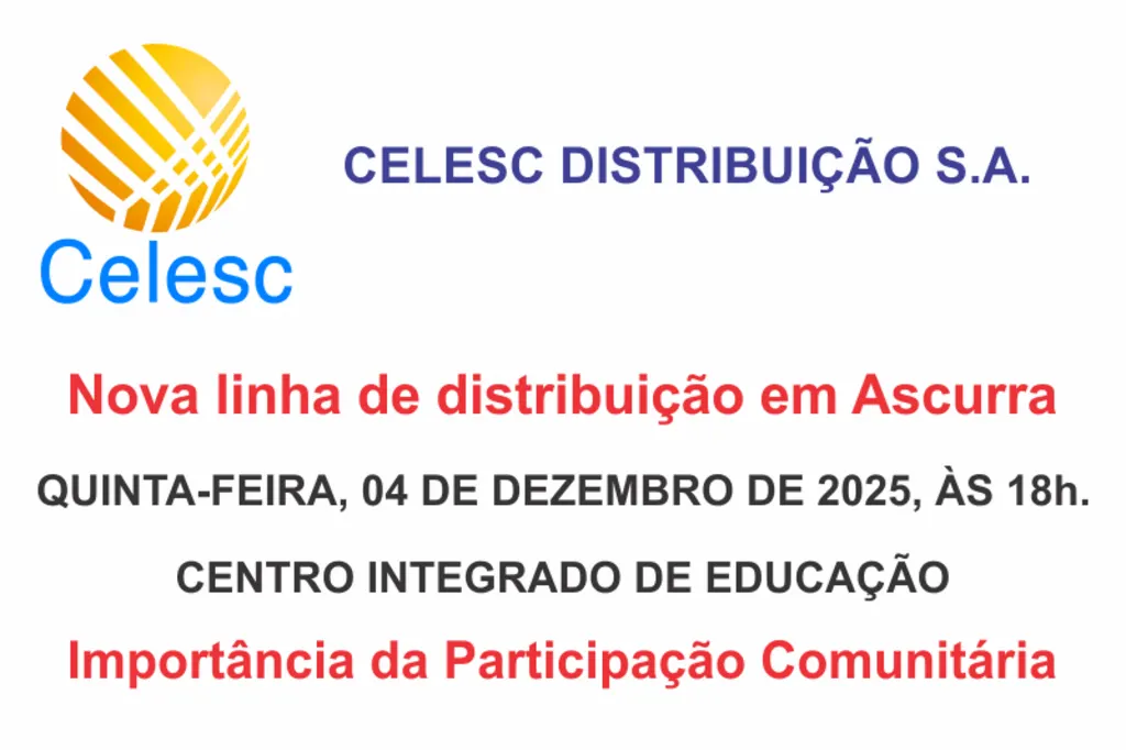 Ascurra: Audiência Pública Discute Impacto de Nova Linha de Distribuição e Subestação da Celesc