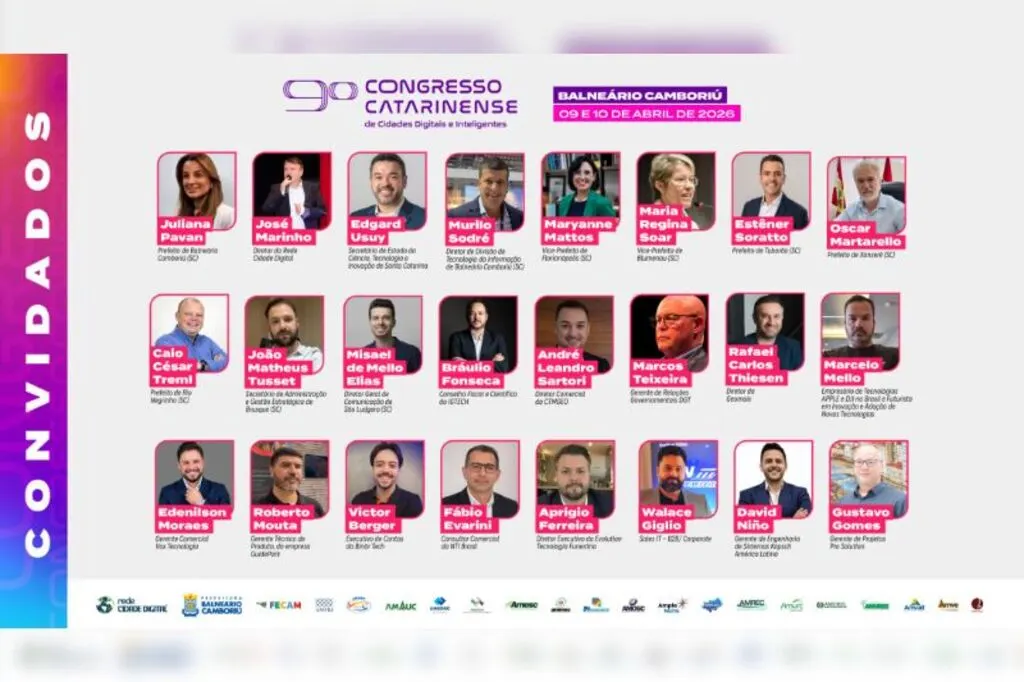 Mais de 100 prefeituras confirmam presença no principal encontro de cidades digitais e inteligentes de Santa Catarina